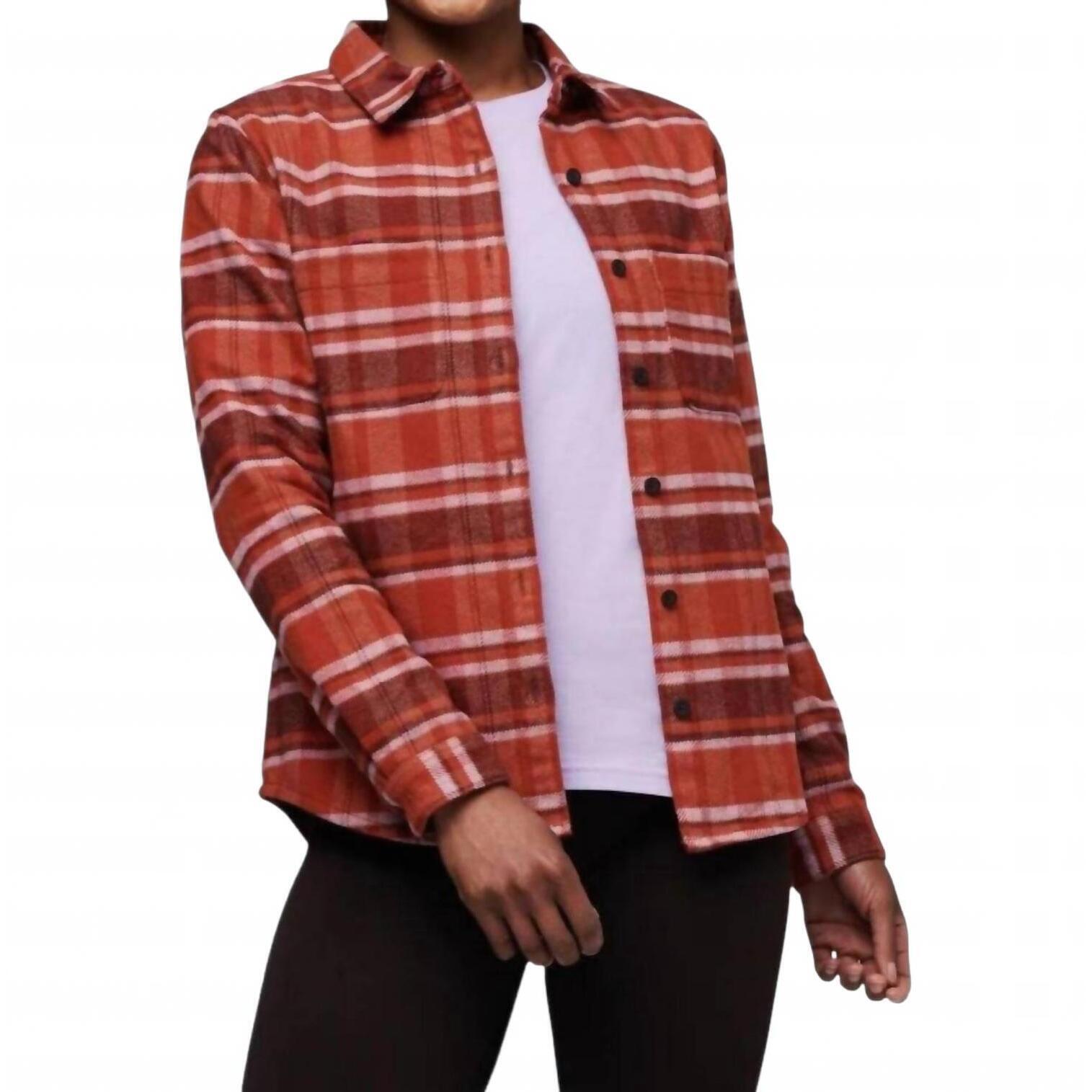 New Cotopaxi Mero Flannel Shirt In Spice Plaid